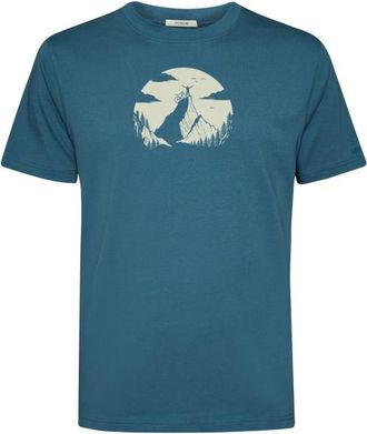 Greenbomb Nature Clouds Ride Fusion T-Shirt f&uuml;r Herren | blau