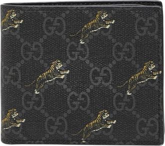 Gucci Black Gg Supreme Leather Wallet (Bi-Fold) (Pre-Owned)