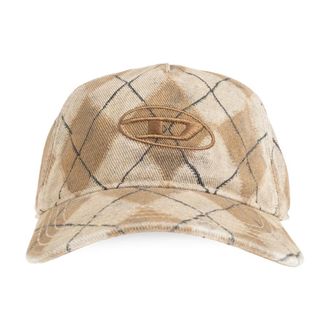 Diesel C-Roumb Cap - Heren - Petten - Beige - S - Katoen - Accessoires