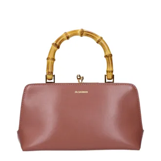 Jil Sander Pink Leather Womens Handbag