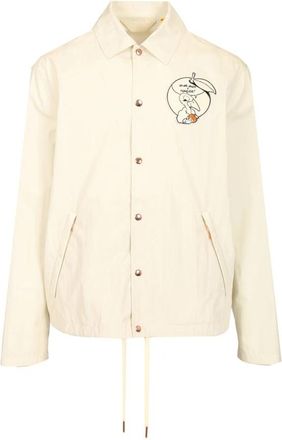 Moncler Satsuma Shirt Jacket - Heren - Zomerjassen - Wit - L - Katoen - Jassen