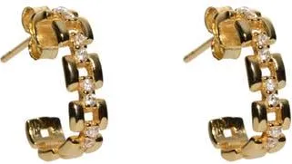 Argento Vivo Panthera Open Hoop Earrings in Gold at Nordstrom Rack