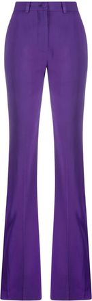 Philipp Plein Cady tailored trousers - women - Viscose/Spandex/Elastane/Polyester - M - Purple
