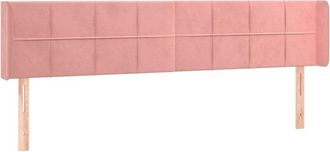 vidaXL Cabecero Con Led De Terciopelo Rosa 163x16x78/88 Cm Vidaxl