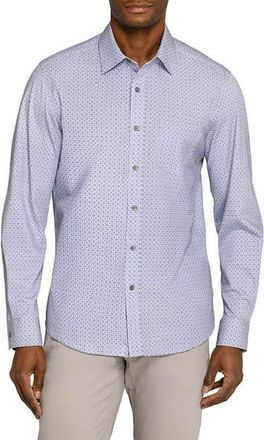 W.R.K Geo Reworked Button Up Shirt in Grey at Nordstrom, Size Xx-Large