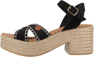 POPA Ct 35701 Clifton - Dames - Sandalen met hakken - Zwart - 38 EU - Su&egrave;de - Schoenen