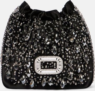 Roger Vivier Secchiello Pilgrim Mini in raso