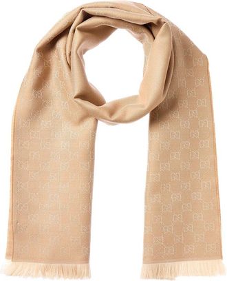 Gucci Gg Wool Scarf