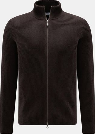 Braun Hamburg Men - Cashmere cardigan dark brown