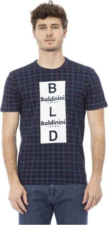 Baldinini Heren, Tops, Blauw, Maat: XS Katoen