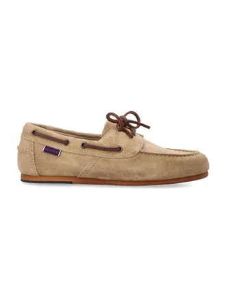 Sebago Beige Solid Docksides Loafers