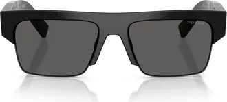 Prada Sunglasses, unisex, Black, Size: 55 MM 0PR D12Su
