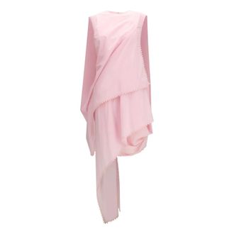 Jacquemus Traversin gelaagde jurk - Dames - Jurken - Roze - Maat: XS Katoen