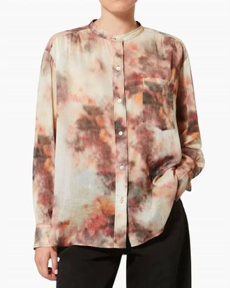 Isabel Marant Mexika Long Sleeves Top In Beige