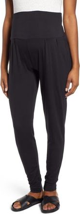 Angel Maternity Tapered Maternity Lounge Pants in Black at Nordstrom, Size X-Small