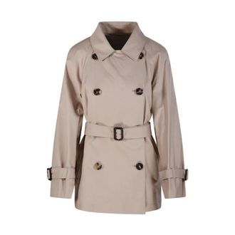 Max Mara Trench Coats, female, Beige, Size: 2XS Trench Coat