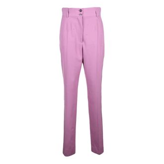 Dolce & Gabbana Dames, Broeken, Roze, Maat: L Poliester