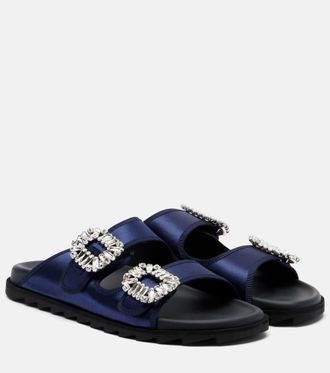 Roger Vivier Slidy Viv satin sandals