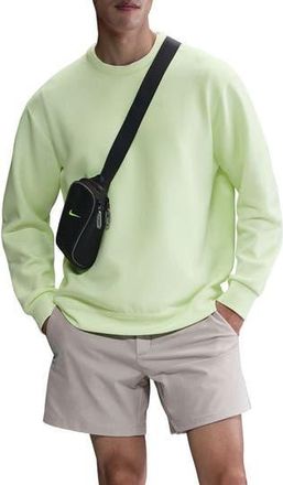 Nike 24.7 ImpossiblySoft Dri-FIT Crew Sweatshirt in Barely Volt/Ice at Nordstrom Rack, Size X-Large