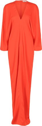 Ferragamo V-Neck Maxi Dress
