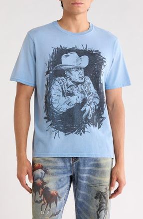 One Of These Days Best in the West Graphic T-Shirt in Light Blue at Nordstrom, Size Xx-Large