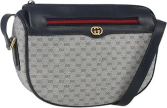 Gucci Pre-owned Cross Body Bags, female, Blue, Size: ONE SIZE Pre-owned Plastic Cross Body Bag