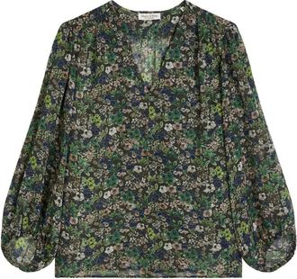 Marc O'Polo Woven Blouse Longsleeve - Dames - Blouses - Veelkleurig - XL - Overhemden