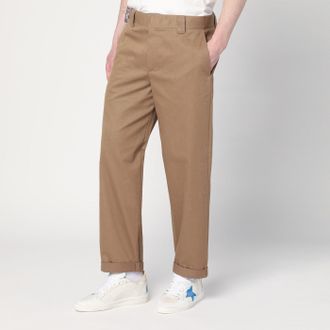 Golden Goose Pantalone beige in misto cotone