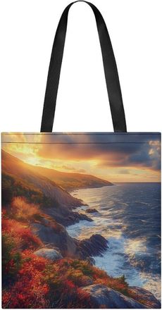 Generic Canada Nova Scotia Cape Breton Tote Bag for Women Men Shoulder Bags Purses Pouch Handbags