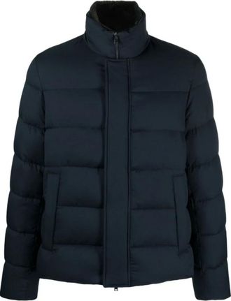 Herno Main Bomber Jacket - Heren - Winterjassen - Blauw - XL - Katoen - Jassen