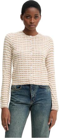 Benetton Truien & Vesten, Dames, Beige, XL, Polyester, Cardigan