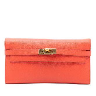 Herm&egrave;s Pre-owned Hermes Epsom Kelly Longue Wallet Ladies 1BO7U0WOH9XHJRIM