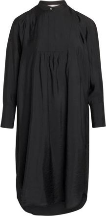 Co'Couture Volume Jurk met Pofmouwen en Ruffeldetails - Dames - Casual kleedjes - Zwart - XS - Polyester - Kleedjes