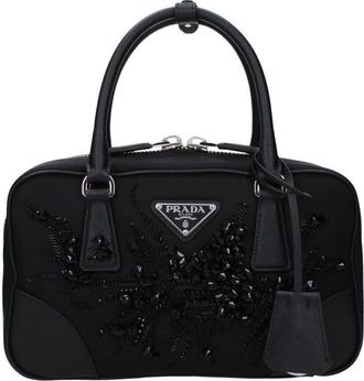 Prada Black Fabric Handbag Bag