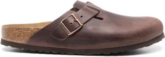 Birkenstock Habana Boston Sandalen - Heren - Slip ons - Bruin - 36 EU - Leer - Schoenen