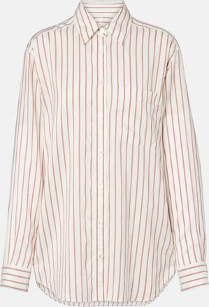 The Row Camicia Gavina in seta a righe