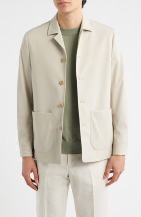 Aur&eacute;lien Stretch Leisure Jacket in Ecru at Nordstrom, Size Xx-Large