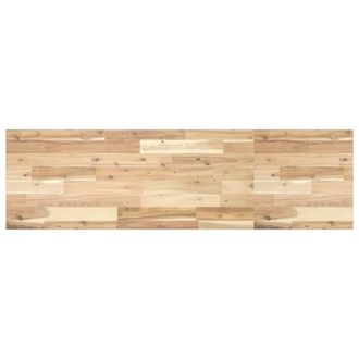 Berkfield Home Floating Shelf 160x40x2 cm Untreated Solid Wood Acacia in Brown | Size: 160 x 40 x 2 cm
