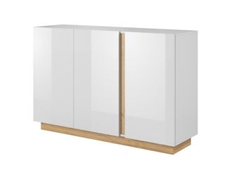 AKL FURNITURE C&oacute;moda efecto madera Blanco