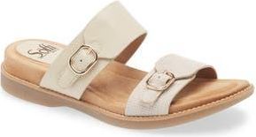S&ouml;fft Bernise Slide Sandal in Cream at Nordstrom Rack, Size 8.5