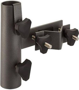 OEM Soporte Para Sombrilla De Jard&iacute;n Con Fijaci&oacute;n Vertical Para Barandillas Redondas - Platinum Negro Homms