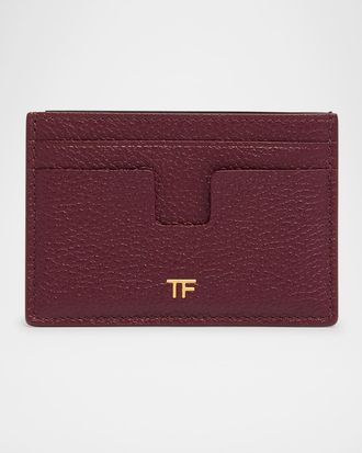 Tom Ford TF Card Holder in Grained Leather
