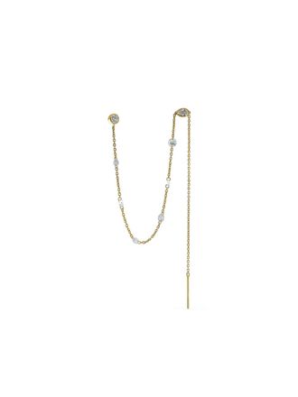 Logan Hollowell 18K yellow gold diamond thread earring - women - 18kt Yellow Gold - One Size