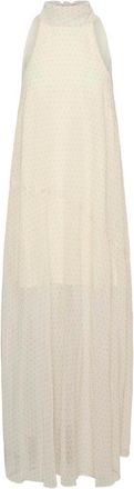 Gestuz Gzdorah P Jurk - Dames - Maxi kleedjes - Wit - XL - Polyester - Kleedjes