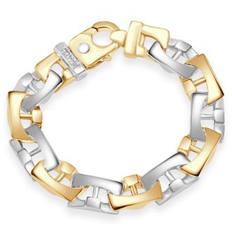 Pompeii3 Mens Link 14k Gold (130gram) or Platinum (210gram) 14mm Bracelet 9