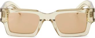 Saint Laurent Eyewear Occhiali da sole trasparenti - Giallo