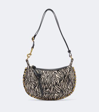 Isabel Marant Oskan Moon printed calf hair shoulder bag