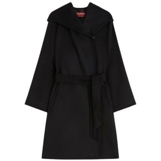 Max Mara Dames, Mantels, Zwart, Maat: 2XS Wol