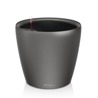 Lechuza Jardiniere - Classico Premium Ls 21 - Kit Complet - Anthracite M&eacute;tallis&eacute; - 3 L - Lechuza