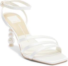 Dolce Vita Hanley Faux Shearling Bootie in White Satin at Nordstrom Rack, Size 9.5